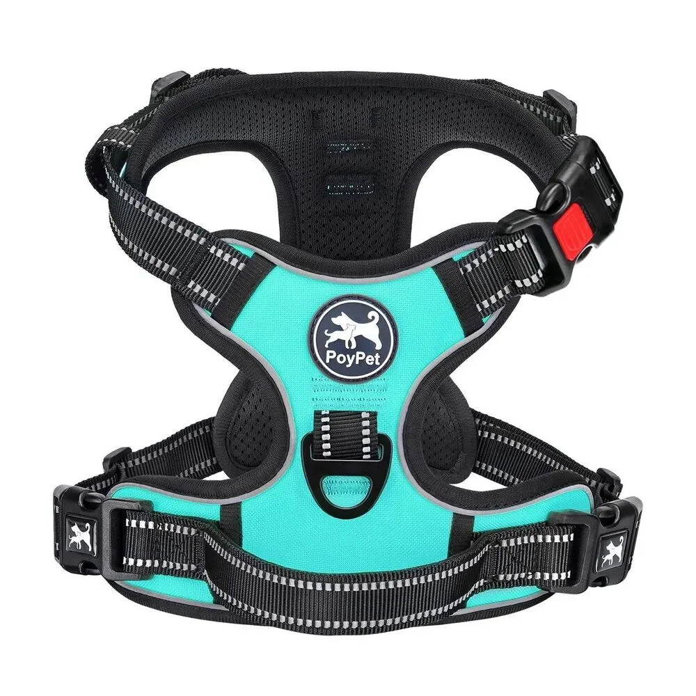 PoyPet No Pull Dog Adjustable Vest Soft Padded Reflective Harness Size S